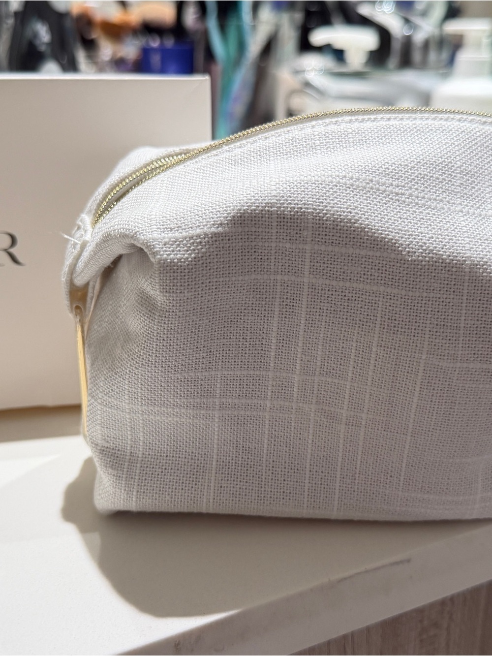 DIOR White Cosmetic Pouch new